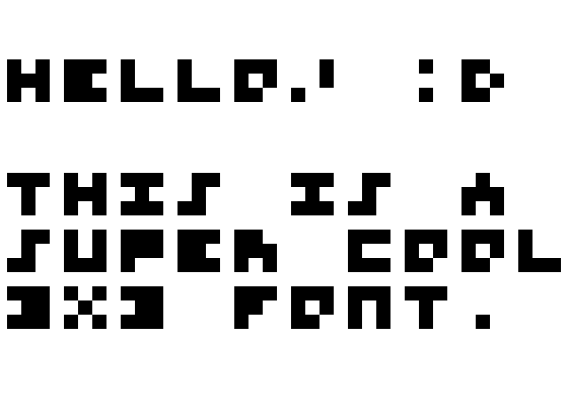 3x3 Font